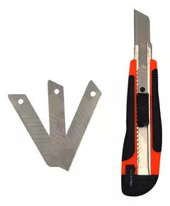 Kit de Estilete Profissional Luatek LWJ-157 18mm com 3 Lâminas Emborrachado na internet