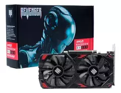 Placa de Vídeo AMD RX 580 8GB GDDR5 Revenger Dual Fan 256 Bits (2 Displayport, 1 HDMI) - 6 Meses de Garantia
