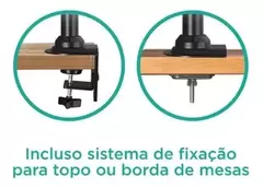 Suporte para Monitor Onistek ON-F90USB Articulado 17” a 30” Com 2 Porta USB 3.0 - WZetta: Pcs, Eletrônicos, Áudio, Vídeo e mais