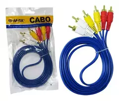 Cabo de Vídeo/Áudio RCA 3 Vias 1.5M B-Max BM-8406 - comprar online