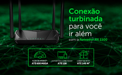 Roteador Wi-Fi 5GHz Intelbras W6-1500 5GHz: 1200Mbps e 2.4GHz: 300Mbps na internet