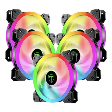 Kit 5 Cooler Fan 120mm T-Dagger T-TGF515 com Botão de Controlar - comprar online