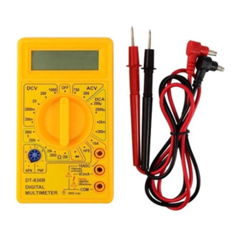 Multímetro Digital Amarelo Multitoc 830 Series