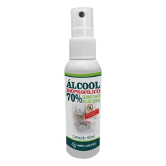 Álcool Isopropílico Implastec 70% 60ml Pump