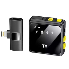 Microfone de Lapela Sem Fio Onistek ON-MC814 Lightning iPhone - comprar online