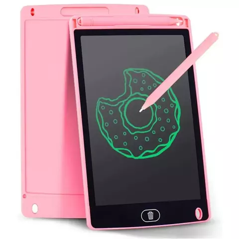 Lousa Mágica Infantil Digital Tela LCD Tablet de Escrever e Desenhar Rosa - comprar online