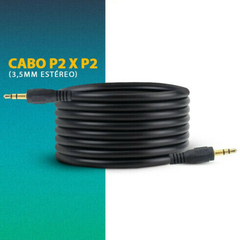 Cabo de Áudio P2xP2 5M Grasep - comprar online