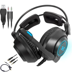 Headset Gamer Fortrek Vickers New Edition RGB (Conexão 2XP2)(Com Adaptador P3)(USBxLed)(Pega em Todas as Plataformas) na internet
