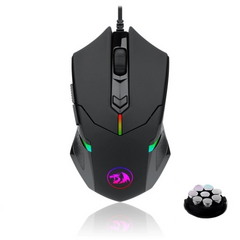 Mouse Gamer Redragon Centrophorus 2 Led Argb/ Com Ajuste de Peso/ 7.200DPI - M601-RGB