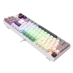 Teclado Mecânico 80% Redragon Kumara White/Gray Switch Dust-Proof Brown - K552WGL-RGB - loja online