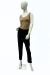 Pantalon jogger negro satinado Clam