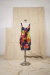 Vestido estampa grafica peces