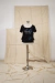 Remera negra strass Guess