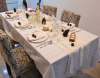 Mantel lurex rayas plateadas