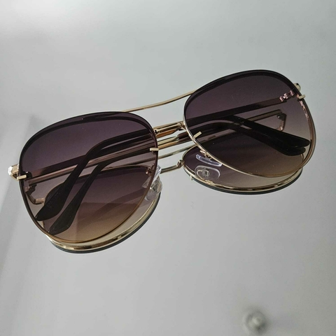 Óculos Aviador Blase Preto Degradê