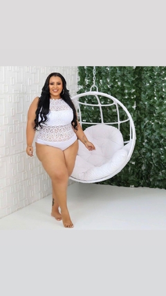 Body Monalisa Renda Gola Alta - comprar online