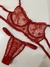 Conjunto Larissa tule vermelho na internet