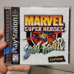 PS1 - Marvel Super Heroes vs Street Fighter (mídia preta) - comprar online