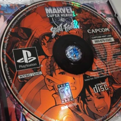 PS1 - Marvel Super Heroes vs Street Fighter (mídia preta) - comprar online