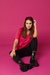 T-Shirt Lucky 100% Algodão Premium Decote V Manga Curta Levemente Alongada Very Pink - loja online
