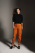 Groovy Puff Sleeve Moletinho Cropped 100% Algodão Premium Manga 3/4 Gola Levemente Alta Black