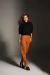 Groovy Puff Sleeve Moletinho Cropped 100% Algodão Premium Manga 3/4 Gola Levemente Alta Black - Comfy Basics
