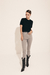 T-Shirt Cropped Young 100% Algodão Premium Decote Redondo Black - comprar online