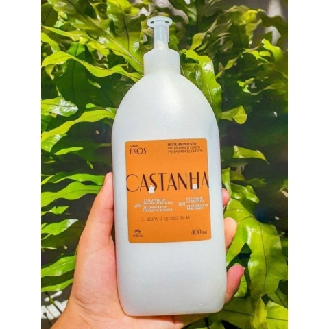 Refil Polpa Desodorante Hidratante Corporal Natura Ekos Castanha 400 ml
