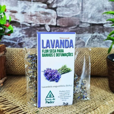 Flores Secas de Lavanda para Banhos e Defumações - comprar online
