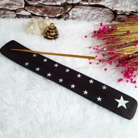 Incensário Régua de Madeira – Preto - comprar online