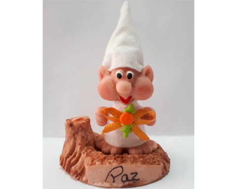 Duende da Virtude Branco – Duende da Paz - Incensário