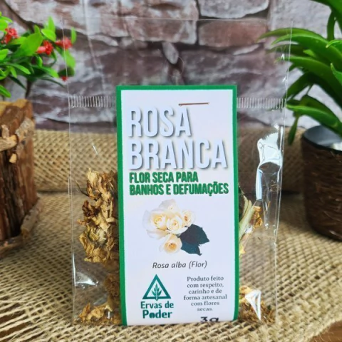 Rosa Branca – Ervas para Banho e/ou Defumação - comprar online