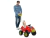 Carro Infantil Smart Passeio e Pedal Vermelho com Pedal e Empurrador - Usado
