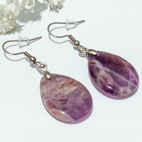 Brinco Gota de Ametista