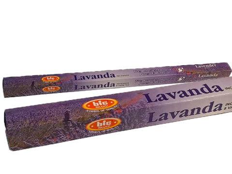 Incenso Lavanda Relações Amorosas, Pureza e Dinheiro - Bic - Com 8 varetas