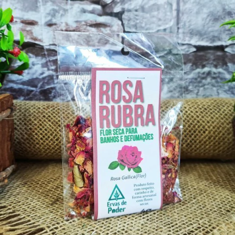 Rosa Vermelha / Rosa Rubra – Ervas para Banho e/ou Defumação - comprar online