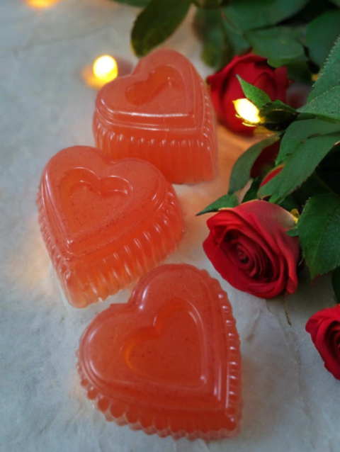 Sabonete Artesanal do Amor em Formato de Coração - 140g