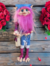 Imagem do Duende Flexível de Cabelo Rosa e Olhos Azuis + Brindes