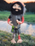 Imagem do Duende Flexível de Cabelo Preto e Gorro Laranja + Brinde