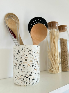 Porta utensillos terrazo - comprar online