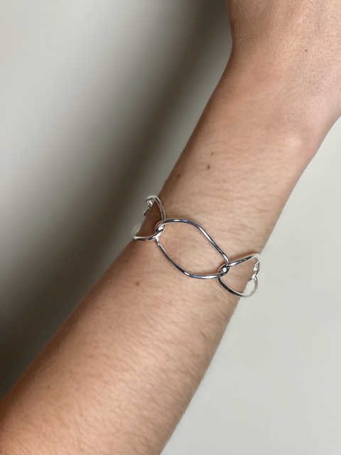 Bracelete Orgânico Prata