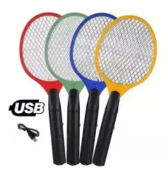 Raqueta Mata Mosquitos Moscas Insectos Recargable USB