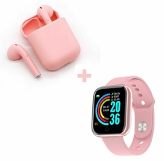COMBO ROSA Smartwach d20 + Auriculares i12