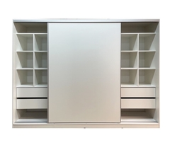 PLACARD CON PUERTAS CORREDIZAS BLANCO 2.40x1.80x0.55