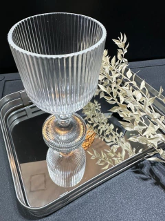 Copas de vidrio lineas x 6