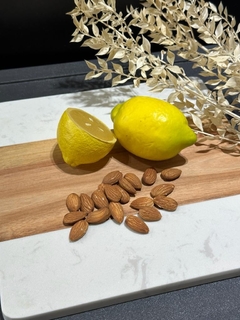 Tabla de mármol y madera cuadrada - comprar online
