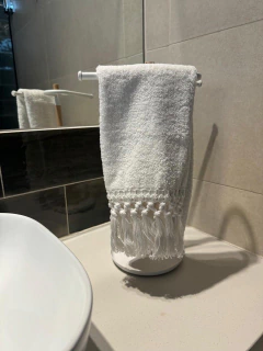 Toalla de manos flecos