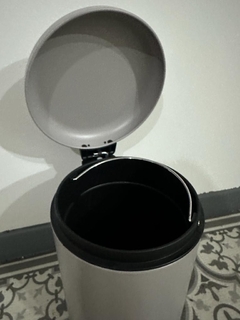Tacho de basura circular Acero Gris x 3 litros en internet