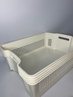 Canasto Cremona ancho c/ruedas - comprar online