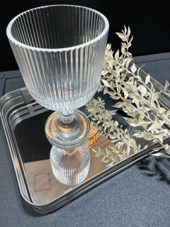Copas de vidrio lineas x 6
